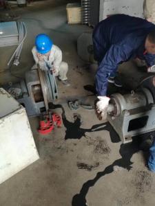 碳化硅泵搶修現場